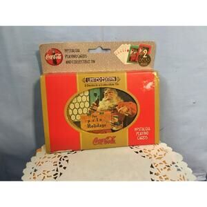 Coca Cola Limited Edition Nostalgia Playing Cards in Collectable Tin  NIB 1998